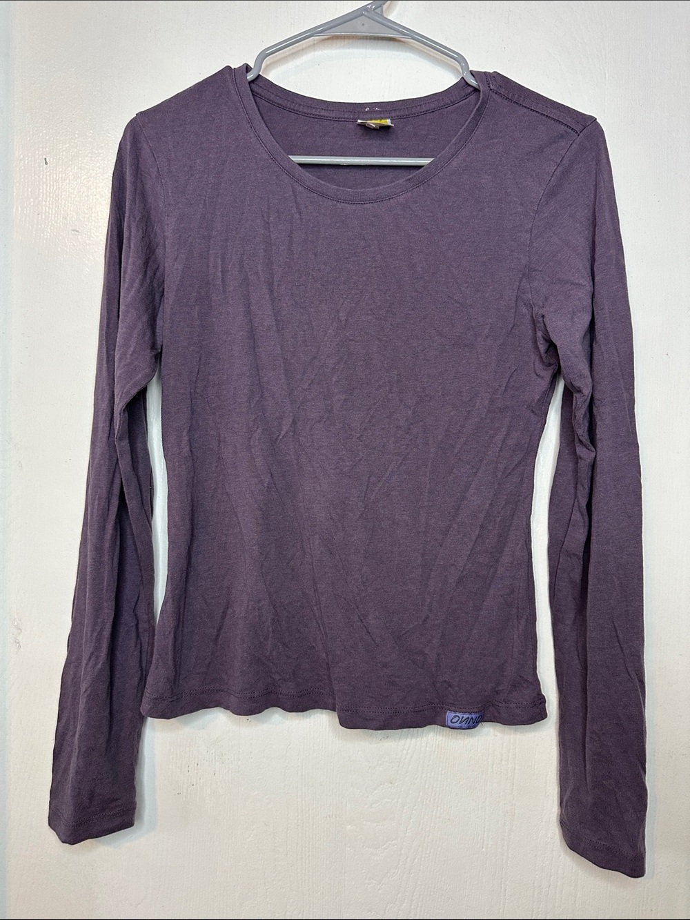 Women’s ONNO Long Sleeve bamboo t-shirt in dirty purple